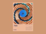 Шаблон календаря на 2022 год Spiral Architecture - Июнь