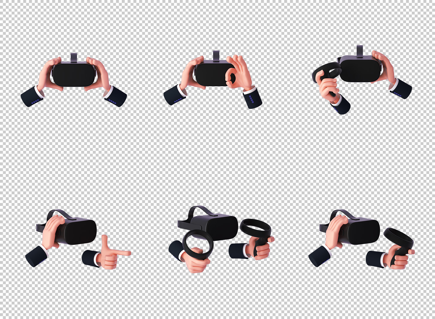 Элементы 3D рендеров - 3D virtual reality gadgets - 03