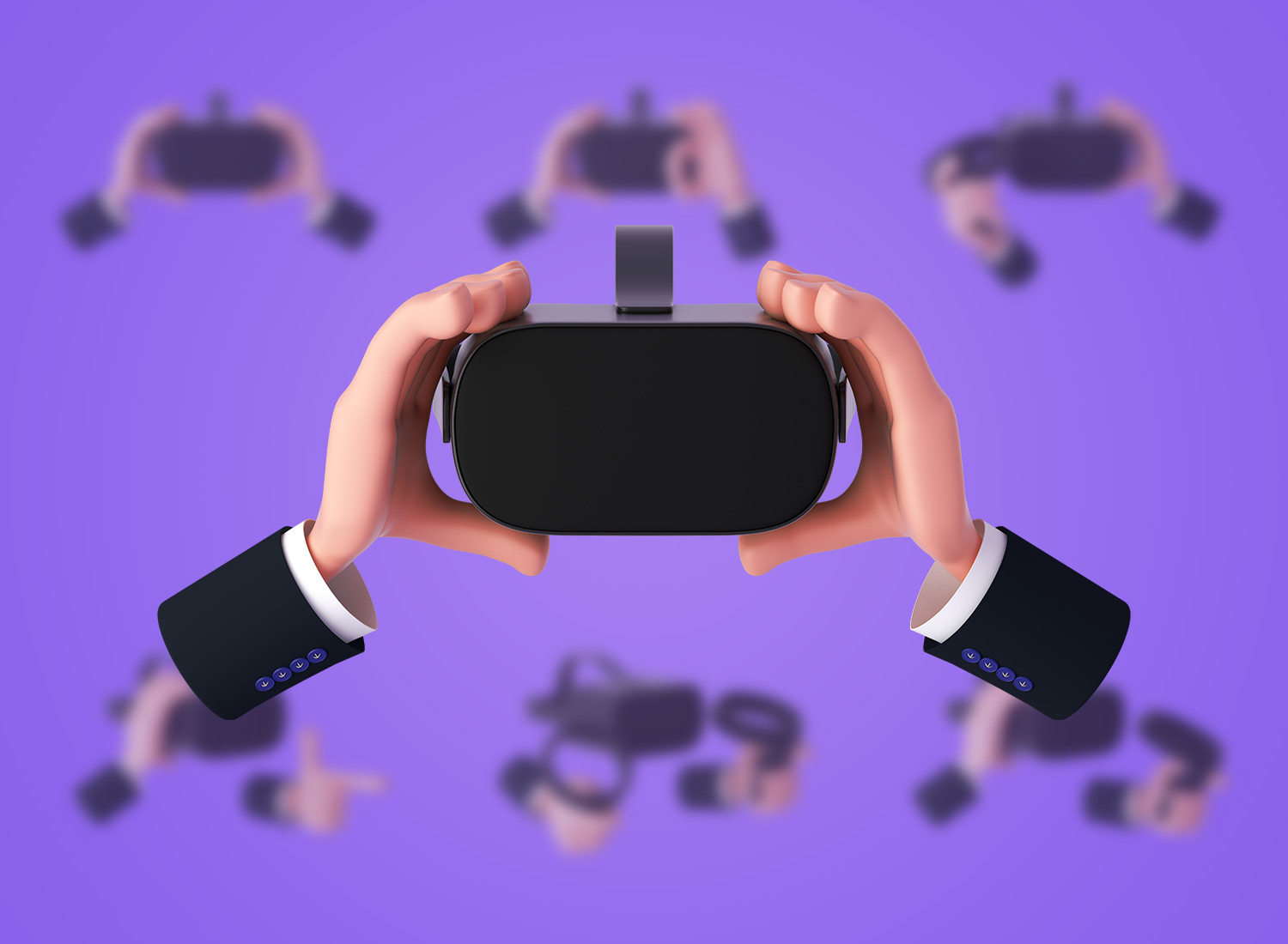 Элементы 3D рендеров «3D virtual reality gadgets»