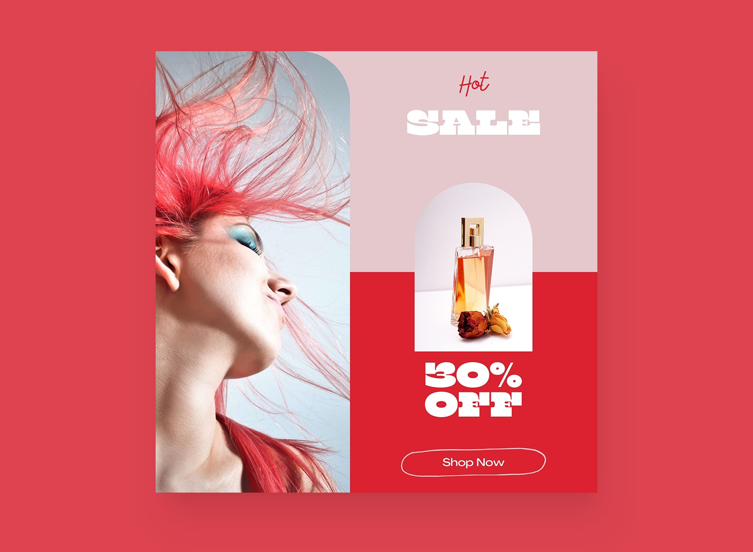 Шаблон поста для Instagram- Hot Sale #1 - 01