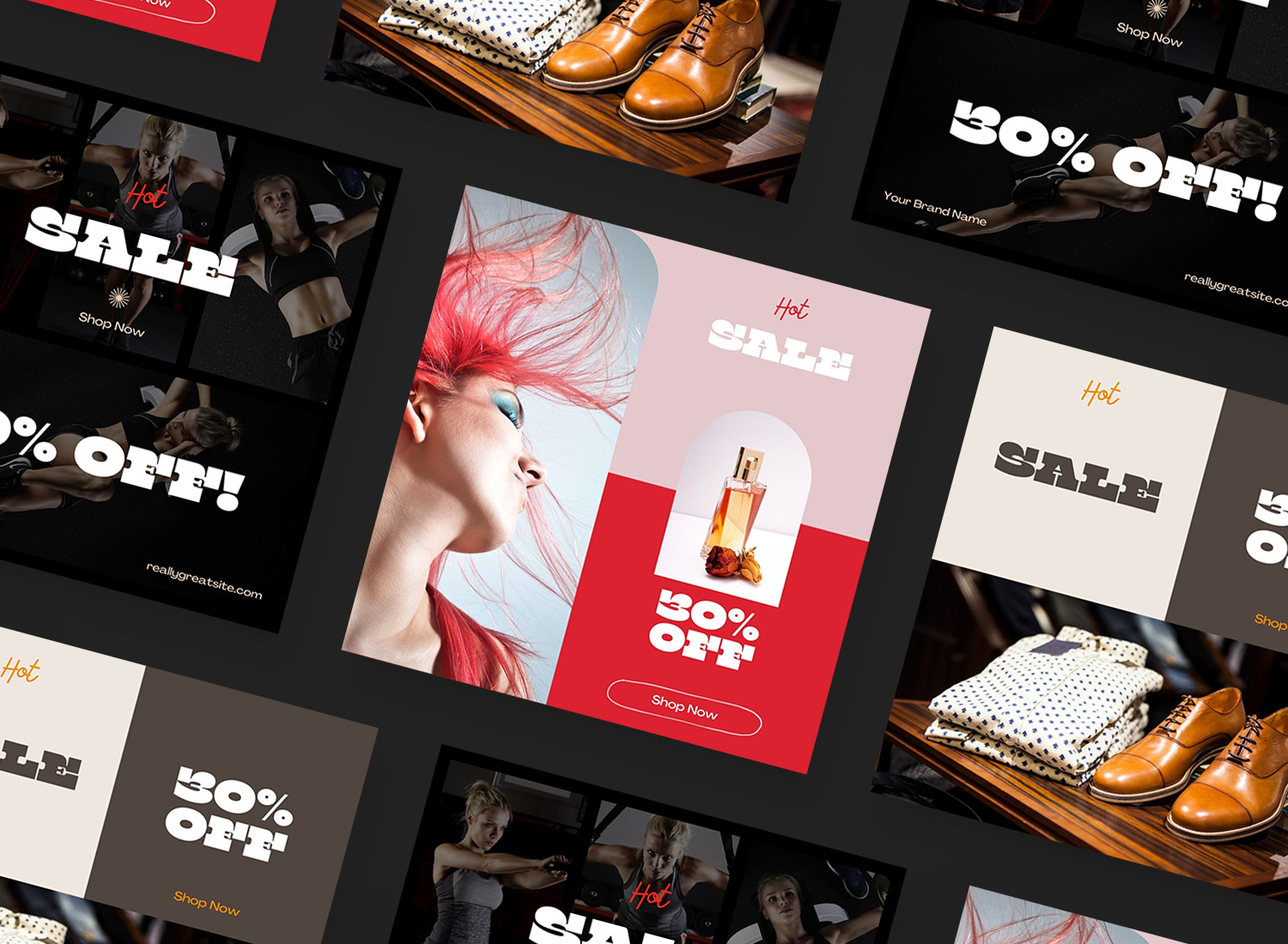 Шаблоны постов для Instagram - Hot Sale #1